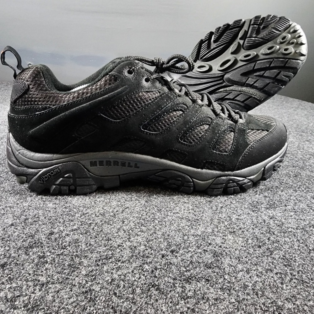 Merrell Moab 2 Ventilator Hiking Shoes Mens 14 Black Night Suede Mesh J39181